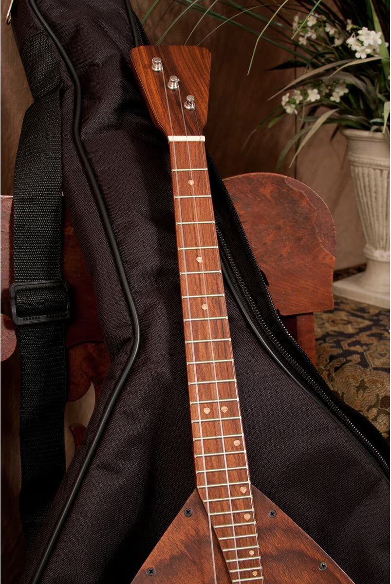Roosebeck Deluxe Russian Balalaika Prima (Rosewood Body, Deluxe Features) Padded Nylon Gig Bag