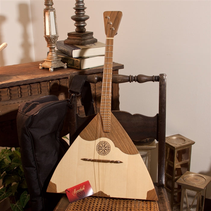 Roosebeck Balalaika Prima, Walnut, Nylon Gig Bag