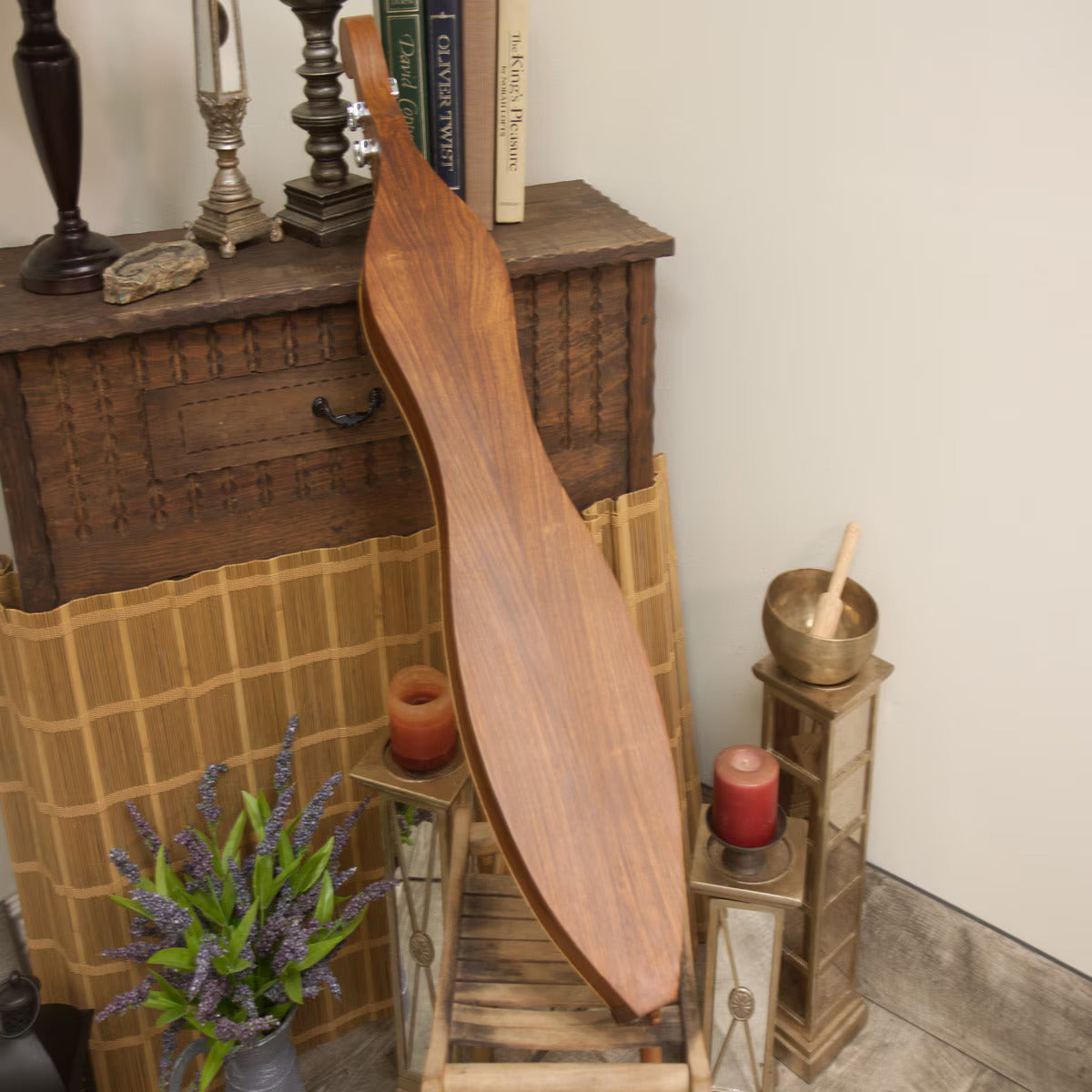 Roosebeck "Rose" Grace Mountain Dulcimer (Sheesham Body, Spruce Soundboard, 4 String, Extra String Set)
