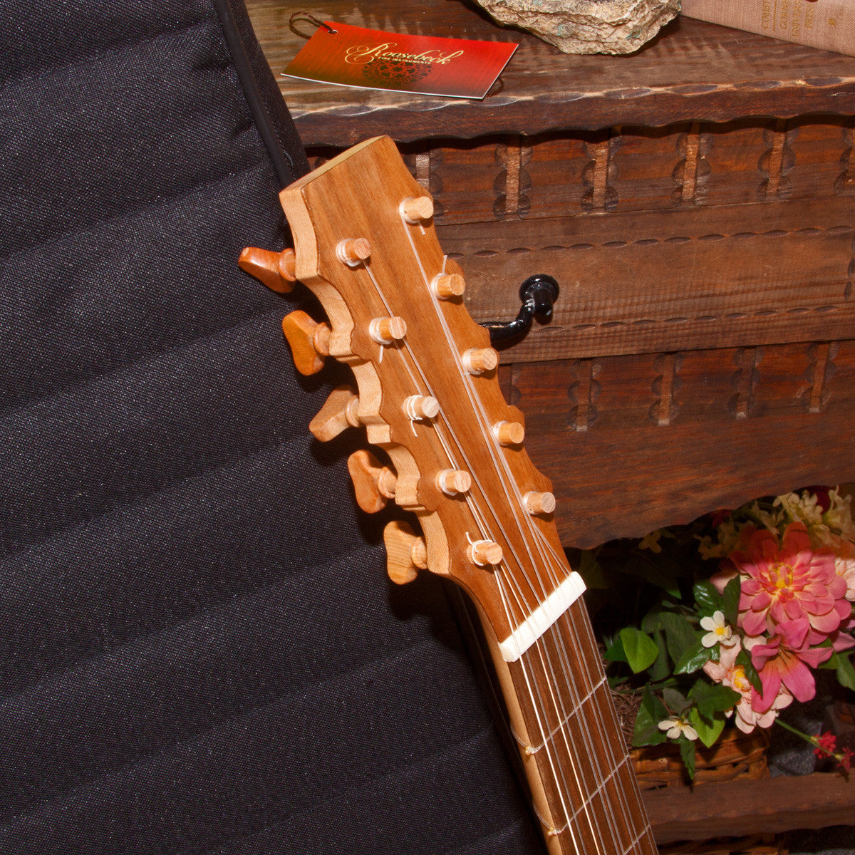 Roosebeck 5 Course Baroque Guitar (Lacewood & Walnut, Padded Gig Bag, Extra String Set)