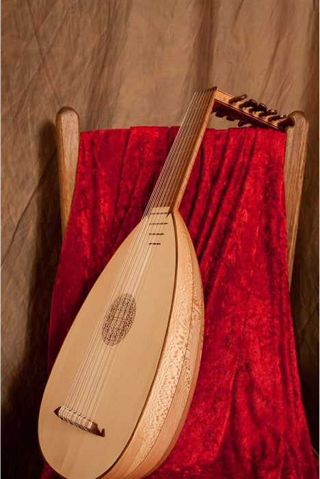 Roosebeck 7 Course Descant Lute (Sheesham & Lacewood, Extra String Set, Nylon Gig Bag)