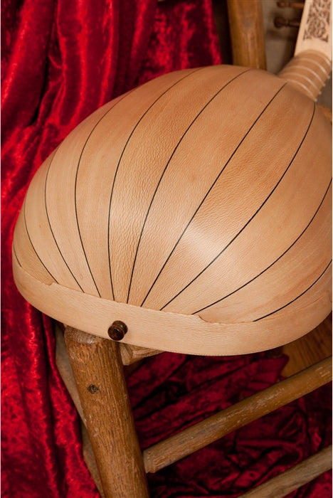 Roosebeck Descant Lute, 7-Course, bowl back bottom with end pin.