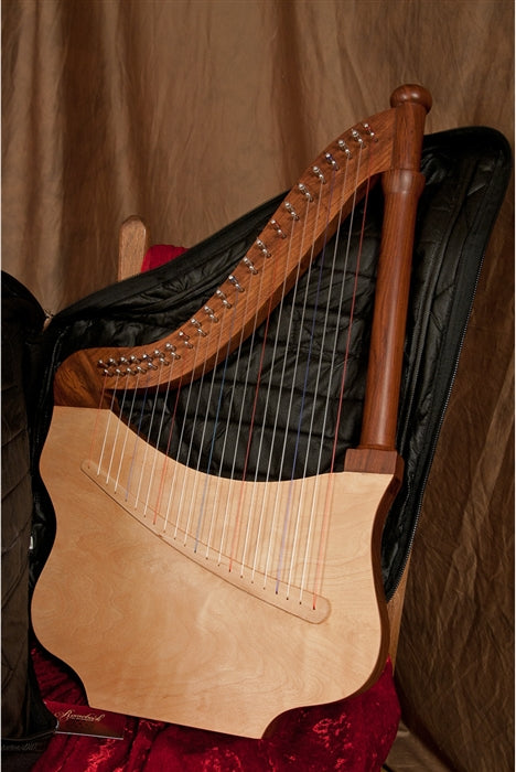 Roosebeck 22 String Lute Harp Sale (Padded Gig Bag, Extra String Set). Handcrafted World Instruments.