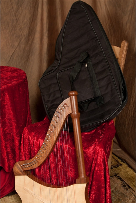 Roosebeck 22 Nylon String Lute Harp (Solid Sheesham, Padded Gig Bag, Extra String Set)