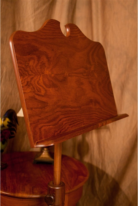 Close-up of tray. Roosebeck Boston Wood Music Stand Sale. Sheesham.