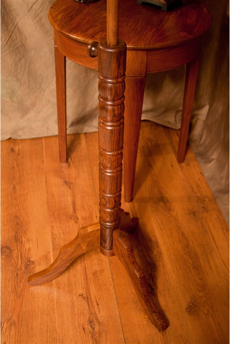 Post and tripod leg. Roosebeck Boston Music Stand, Sheesham, Single Tray