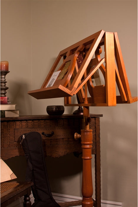 EMS Regency Red Cedar Music Stand, Double Shelf