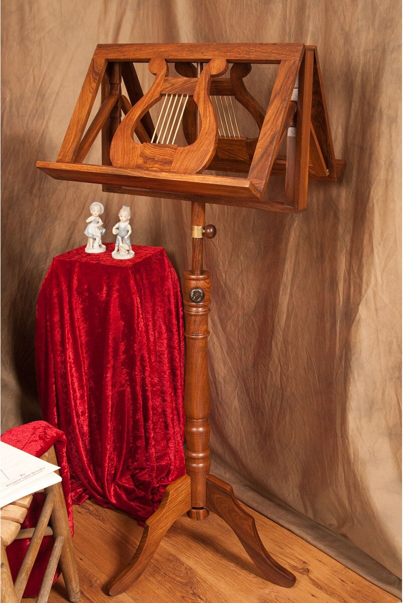 Roosebeck Regency Double Tray Music Stand, Sheesham