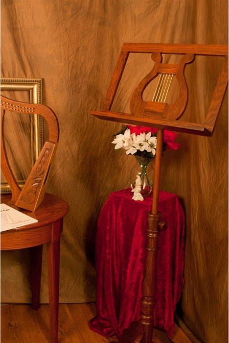 Roosebeck EMS Regency Wood Music Stand Sale, Single. Handcrafted World Instruments.