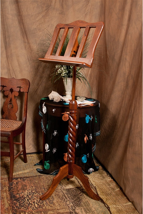 Roosebeck Spiral Sheesham Wood Music Stand