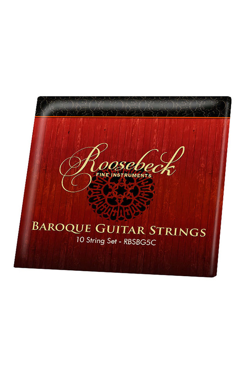 Roosebeck 5 Course Baroque Guitar (Lacewood & Sheesham, Padded Gig Bag, Extra String Set)