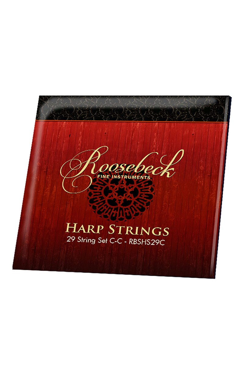 Roosebeck 29 String Minstrel Harp (Rosewood, Celtic Thistle, Chelby Levers) Extra String Set Included