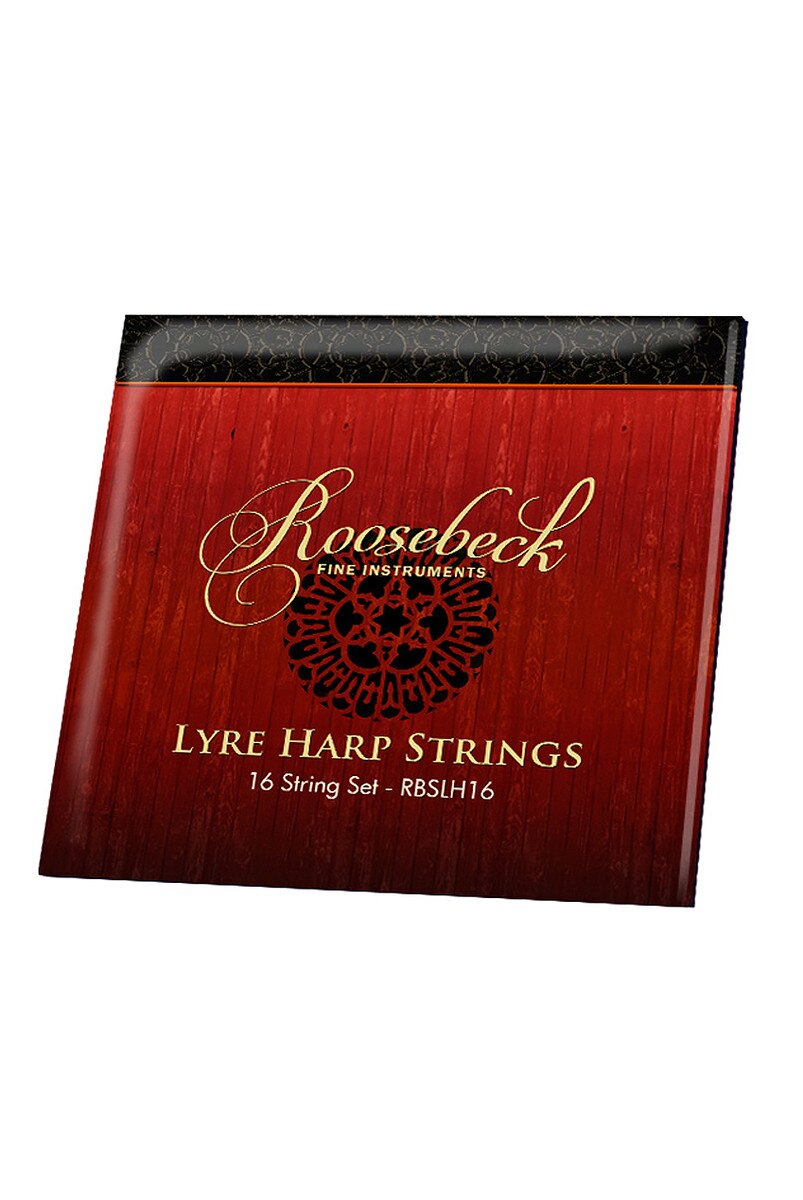 Roosebeck 16 String Lyre Harp (Rosewood, Padded Nylon Gig Bag, Extra String Set)