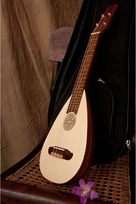 Roosebeck Concert Baroq-ulele, Padded Nylon Case, Rosewood, Tuners
