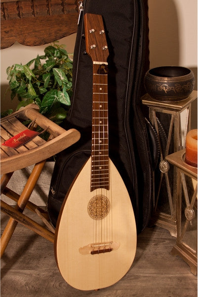 Roosebeck Tenor Baroque Ukulele Sale (Variegated Bowl Back, Nylon Gig Bag, Extra String Set). Handcrafted World Instruments.