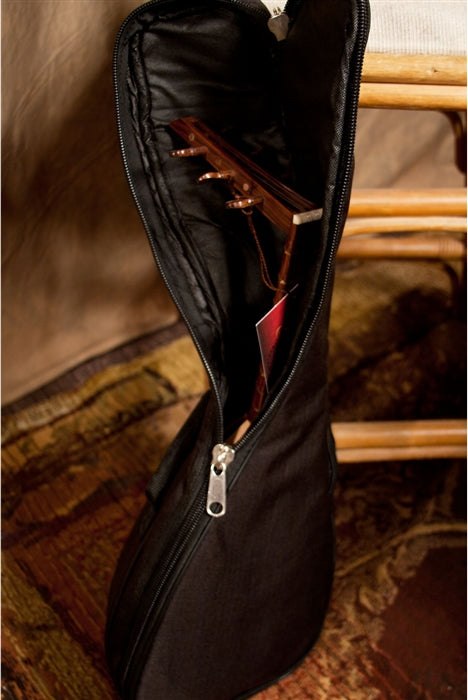 Roosebeck 6 String Tenor Lute Ukulele, (Variegated Bowl Back, Sheesham) Padded Gig Bag, Extra String Set.