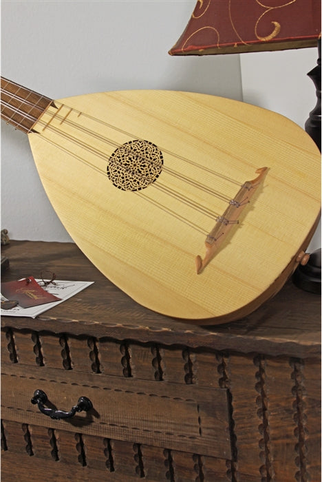 Roosebeck Tenor Lute Ukelele, Lute-Kulele, Walnut (Variegated Bowl Back, Nylon Gig Bag, Extra String Set). Handcrafted World Instruments.