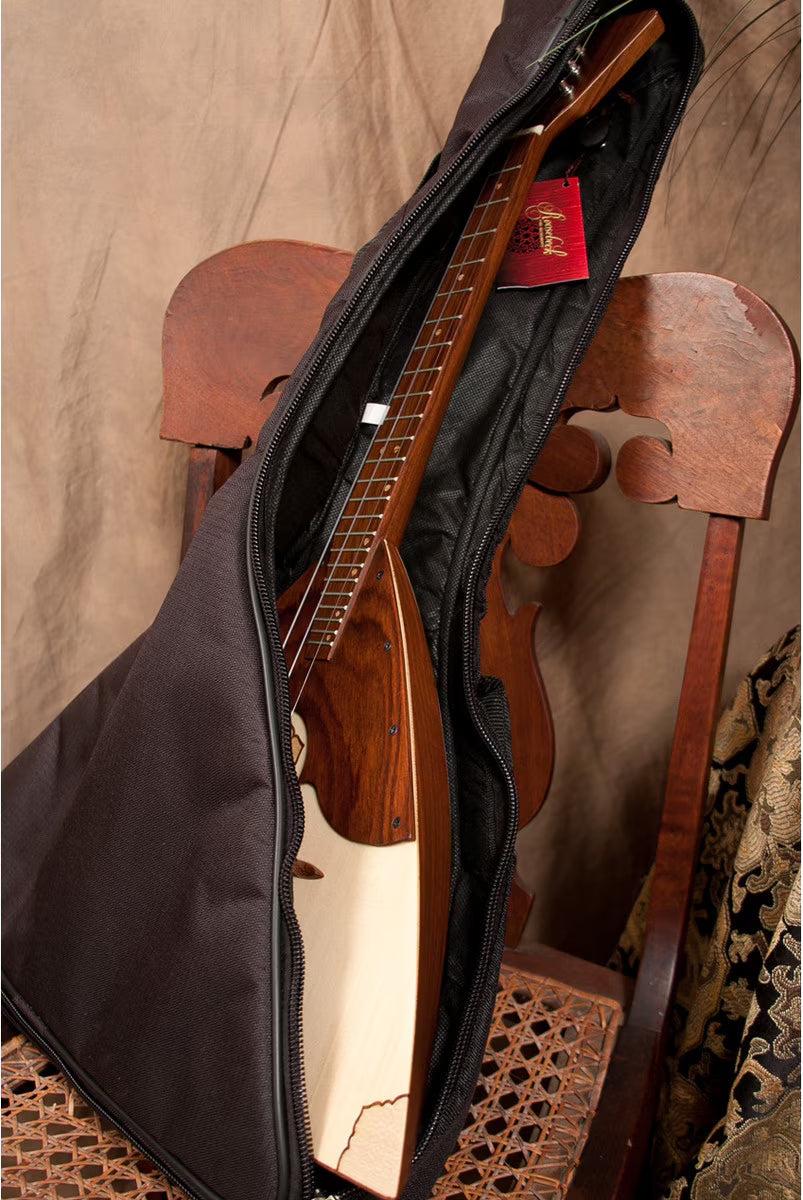 Roosebeck Deluxe Russian Balalaika Prima (Rosewood Body, Deluxe Features) Padded Nylon Gig Bag