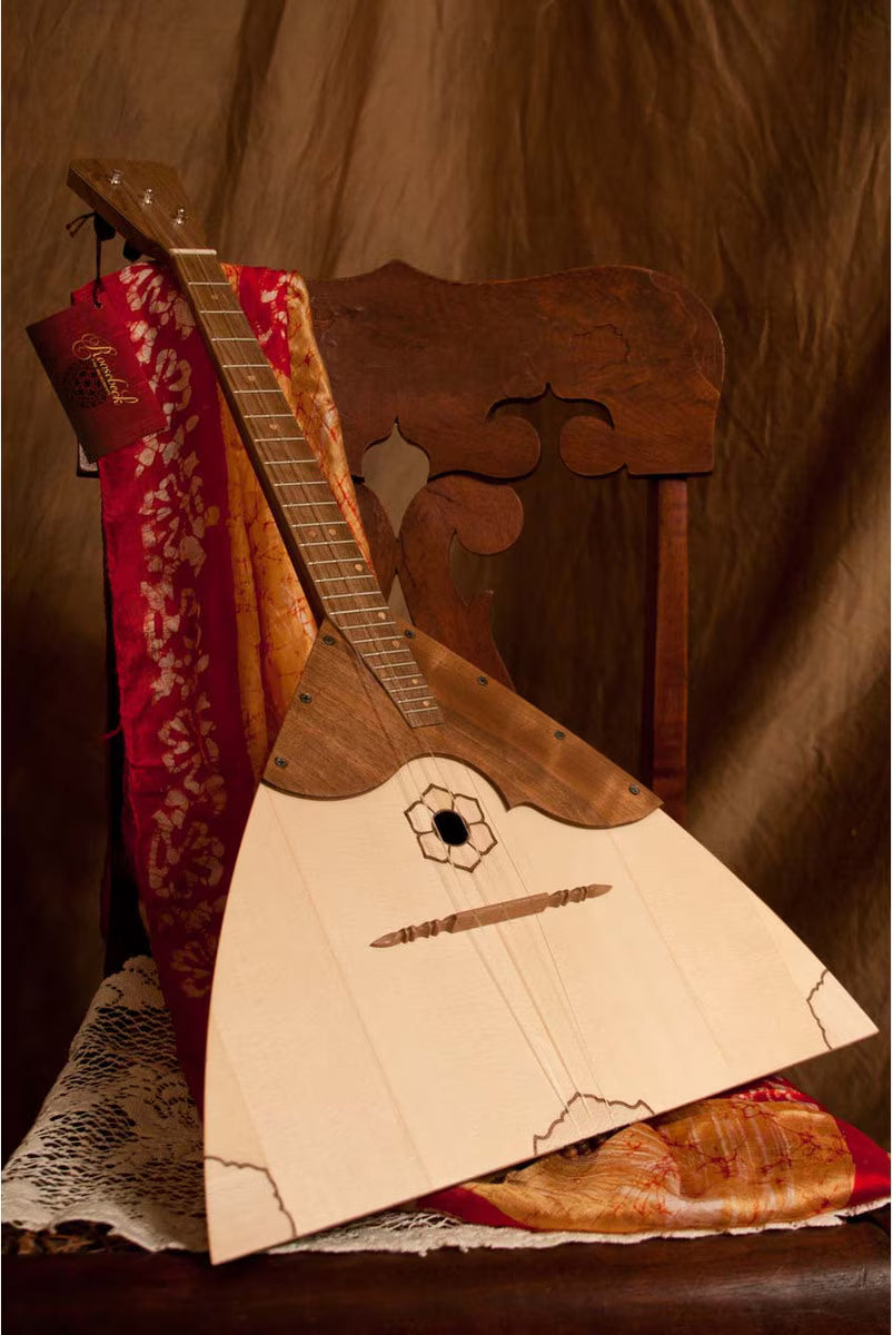 Roosebeck Deluxe Russian Balalaika Prima (Walnut Body, Deluxe Features) Padded Nylon Gig Bag