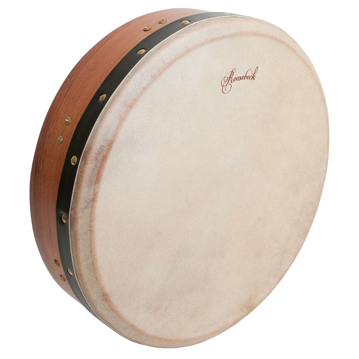 Roosebeck 14" x 3.5" Cedar Irish Bodhran & Gig Bag (Authentic Goatskin Head, Inside Tunable, Crossbar)