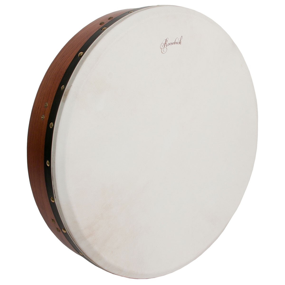 Roosebeck 18" x 3.5" Cedar Irish Bodhran & Gig Bag (SOFT/TREATED Goatskin Head, Inside Tunable, Crossbar)