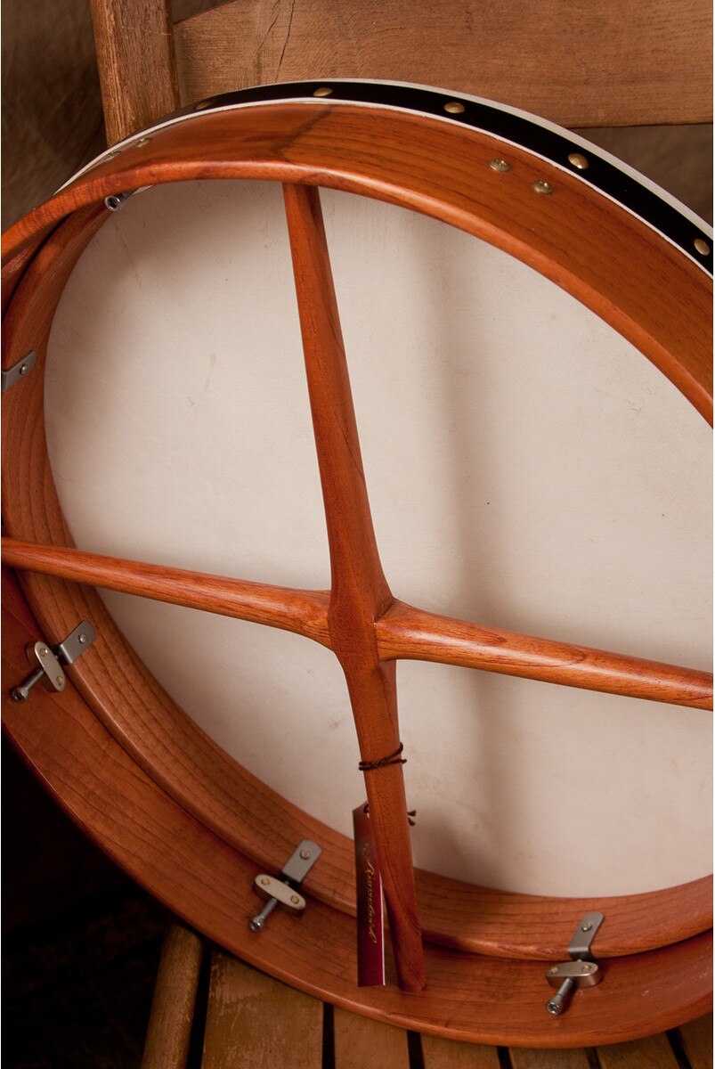 Roosebeck 18" x 3.5" Cedar Irish Bodhran & Gig Bag (SOFT/TREATED Goatskin Head, Inside Tunable, Crossbar)