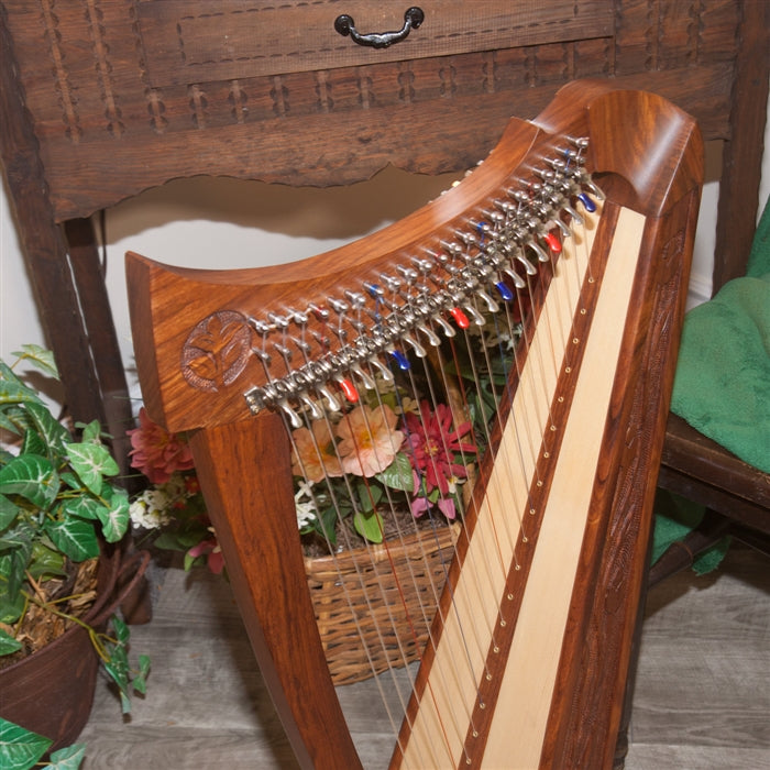 Roosebeck Balladeer Irish Harp, 22 Strings, G3-G6, Chelby Levers