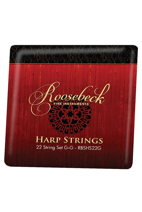 Roosebeck Balladeer Irish Harp, 22 Strings, G3-G6, Chelby Levers