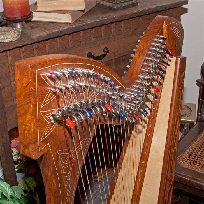 Roosebeck Minstrel Harp, 29 Strings, Chelby Levers, Vine