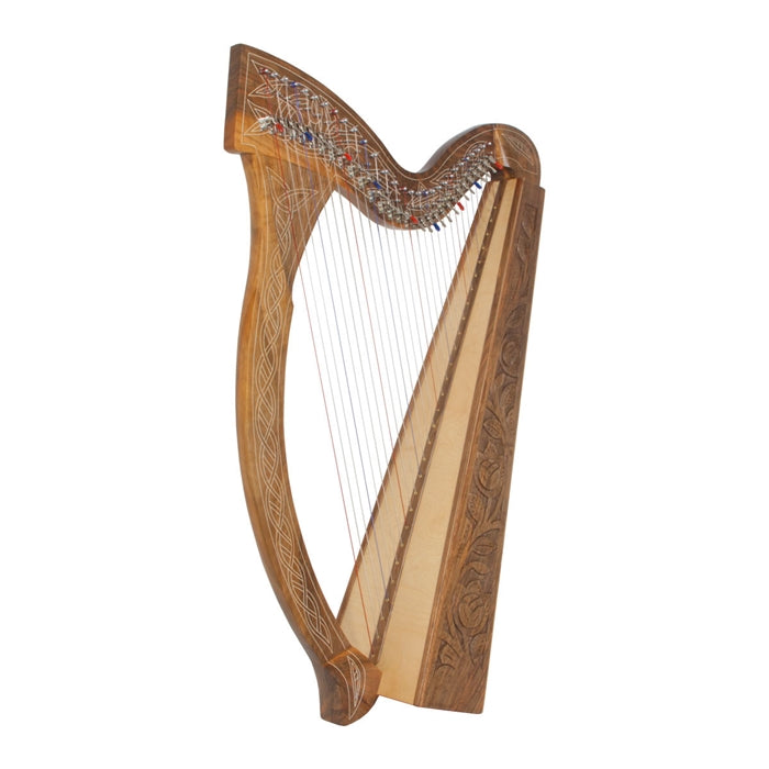 Roosebeck Minstrel Harp, 29 Strings, Walnut, Chelby Levers