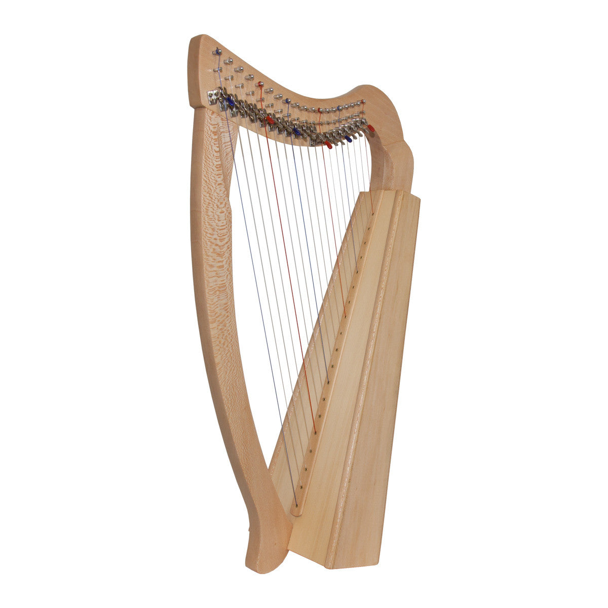 Roosebeck 19 String Lacewood Pixie Harp (Beginner & Student Lever Harp)