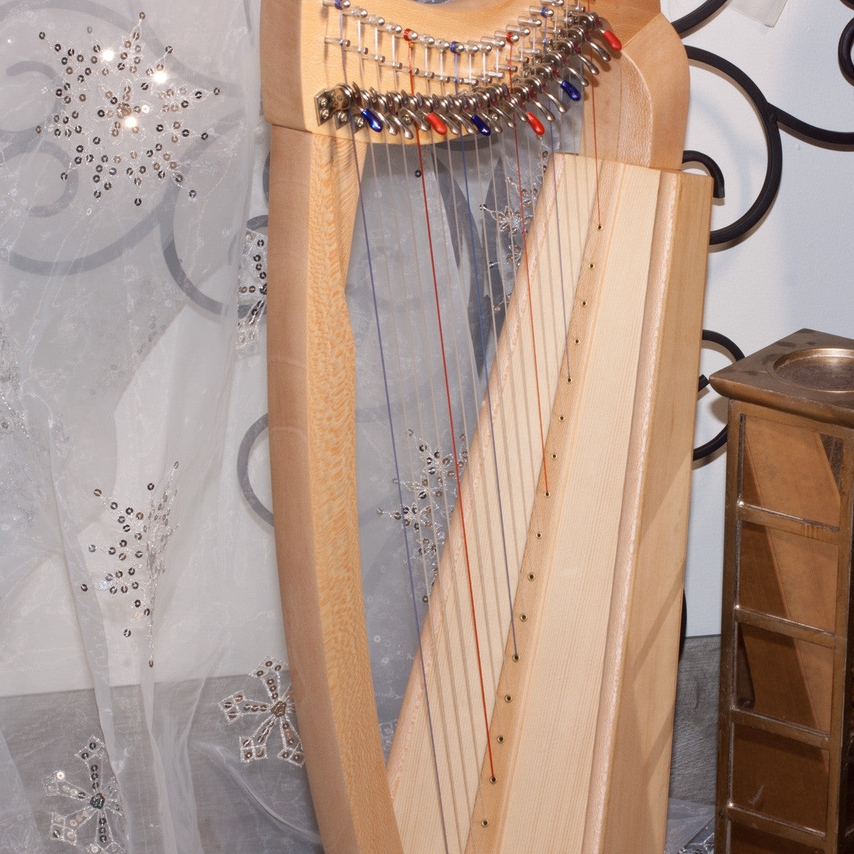 Roosebeck 19 String Beginner & Student Harp Lacewood