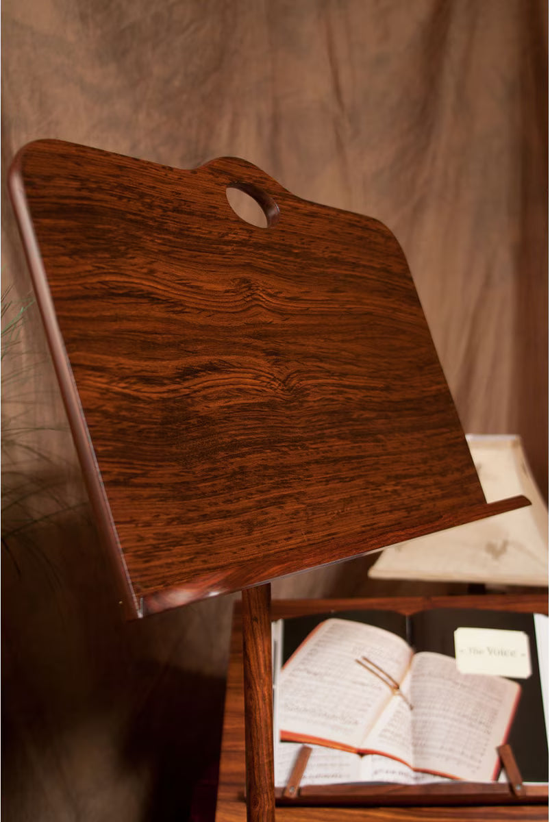 Roosebeck Colonial Rosewood Music Stand, Single Tray