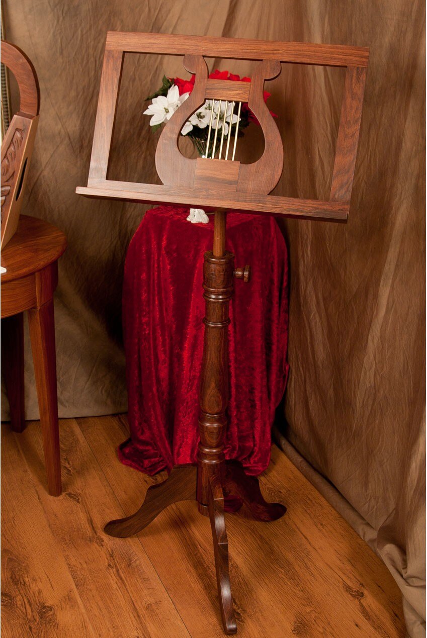 Roosebeck Early Music Regency Wooden Music Stand (Solid Rosewood)