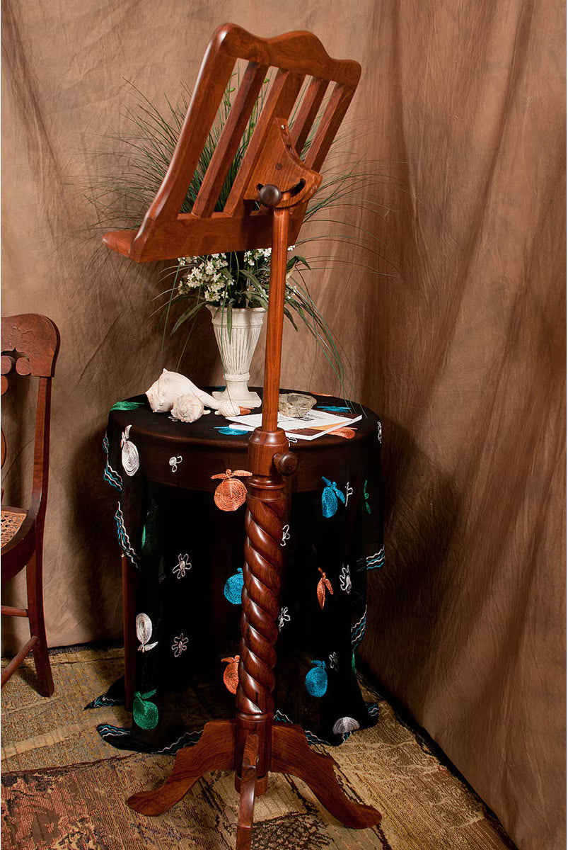 Roosebeck Wood Spiral Music Stand (Solid Rosewood)