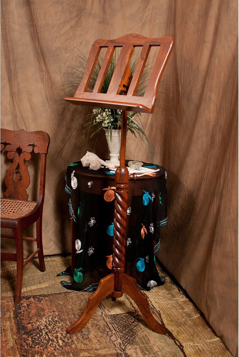 Roosebeck Wood Spiral Music Stand (Solid Rosewood)