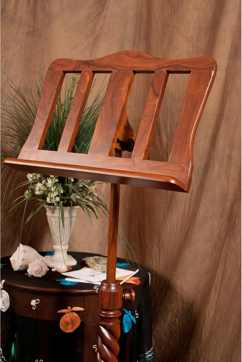 Roosebeck Wood Spiral Music Stand (Solid Rosewood)