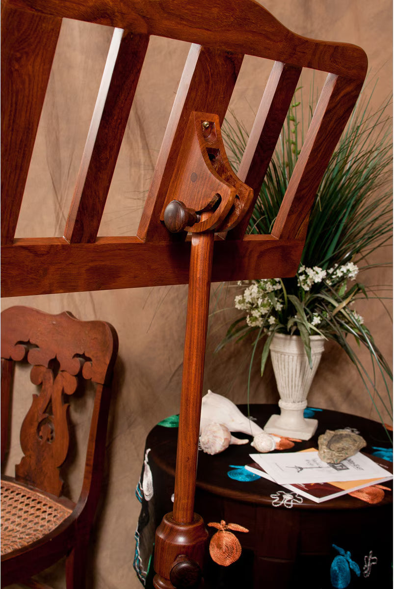Roosebeck Wood Spiral Music Stand (Solid Rosewood)