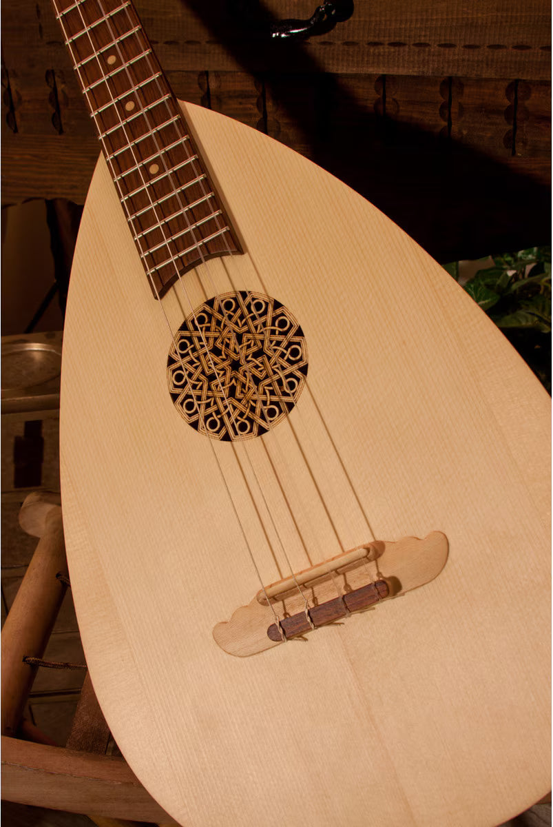 Roosebeck Baritone Baroque Ukulele (Rosewood, Friction Tuners, Padded Nylon Case)